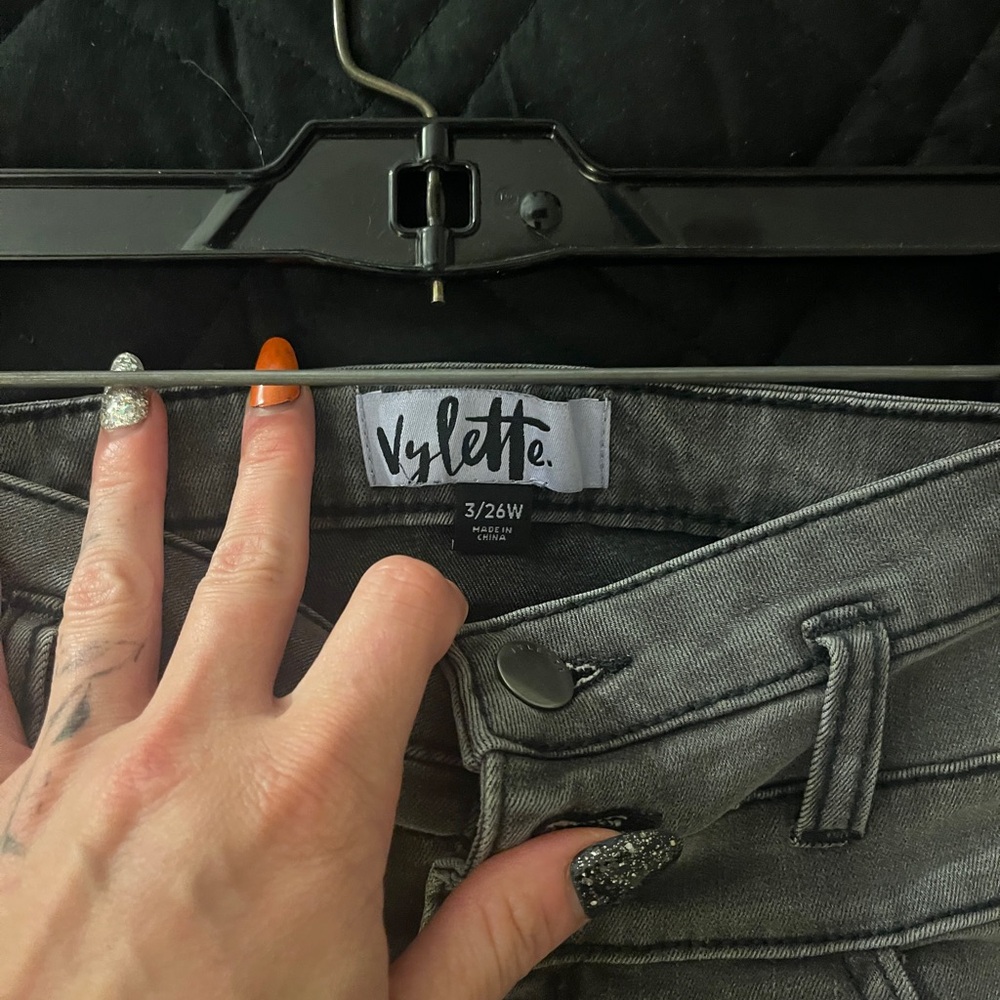Vylette - Women's Gray Jeans
